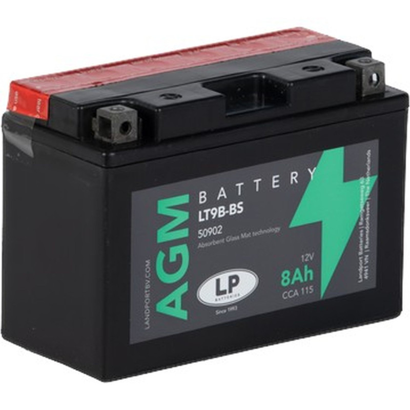LANDPORT AKUMULATOR YT9B-BS (MA LT9B-BS) 12V 8AH 150X70X105 BEZOBSŁUGOWY - ELEKTROLIT OSOBNO (6) UE2019/1148