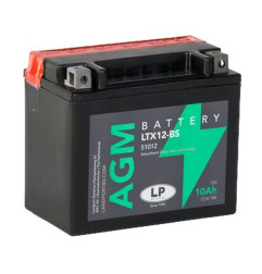 LANDPORT AKUMULATOR YTX12-BS (MA LTX12-BS) 12V 10AH 150X87X130 (GTX12BS) BEZOBSŁUGOWY - ELEKTROLIT OSOBNO UE2019/1148