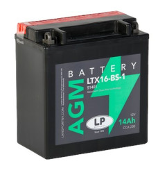 LANDPORT AKUMULATOR YTX16-BS-1 (MA LTX16-BS-1) 12V 14AH 150X87X161 BEZOBSŁUGOWY - ELEKTROLIT OSOBNO (2) UE2019/1148