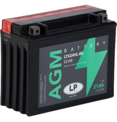 LANDPORT AKUMULATOR YTX24HL-BS (MA LTX24HL-BS) 12V 21AH 205X87X162 BEZOBSŁUGOWY - ELEKTROLIT OSOBNO (2) UE2019/1148