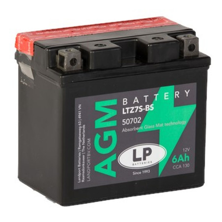 LANDPORT AKUMULATOR YTZ7S-BS (MA LTZ7S-BS) (MA LTZ7S-BS) 12V 6AH 113X70X105 BEZOBSŁUGOWY - ELEKTROLIT OSOBNO UE2019/1148