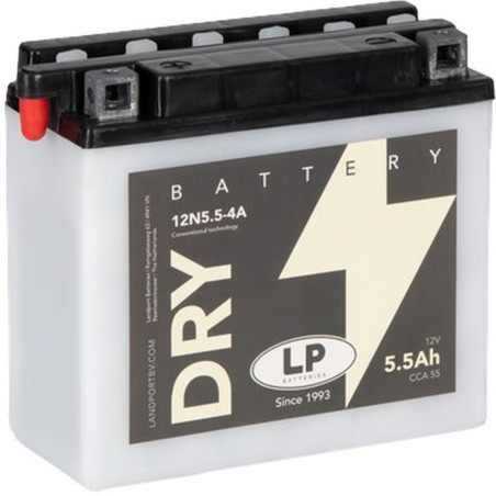 LANDPORT AKUMULATOR 12N5,5-4A (MD 12N5,5-4A) 12V 5,5AH 137X60X130 OBSŁUGOWY - ELEKTROLIT OSOBNO (6) UE2019/1148