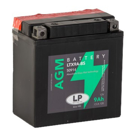LANDPORT AKUMULATOR YTX9A-BS 12V 9AH 135X75X139 BEZOBSŁUGOWY - ELEKTROLIT OSOBNO UE2019/1148