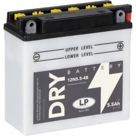 LANDPORT AKUMULATOR 12N5,5-4B (MD 12N5,5-4B) 12V 5,5AH 135X60X130 OBSŁUGOWY - ELEKTROLIT OSOBNO (6) UE2019/1148