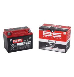 BS AKUMULATOR BB4L-B (FA) (YB4L-B) 12V 4AH 120X70X92 BEZOBSŁUGOWY - ZALANY (50A) (8)