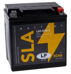 LANDPORT AKUMULATOR Y60-N30-3 (MS L60-N30-3) 12V 30AH (178X123X166MM) (300A) SLA BEZOBSŁUGOWY - ZALANY (2)