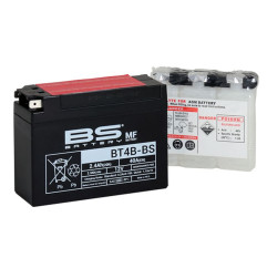 BS AKUMULATOR BT4B-BS (YT4B-BS) 12V 2,3AH 113X38X85 BEZOBSŁUGOWY - ELEKTROLIT OSOBNO (40A) UE2019/1148 (12)