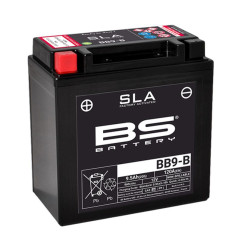 BS AKUMULATOR BB9-B (FA) 12V (YB9-B) 9AH 135X75X139 BEZOBSŁUGOWY - ZALANY (120A) (6)