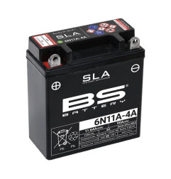BS AKUMULATOR 6N11A-4A (FA) 6V 11AH 121X58X130 BEZOBSŁUGOWY - ZALANY (90A) (10)
