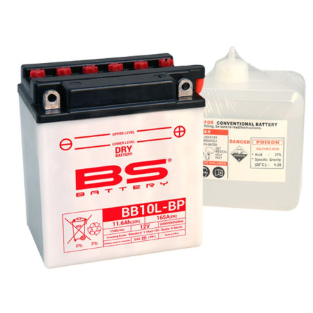 BS AKUMULATOR BB10L-BP (BB10L-B) (YB10L-BP) 12V 11AH 135X90X145 OBSŁUGOWY - ELEKTROLIT OSOBNO (165A) UE2019/1148 (4)