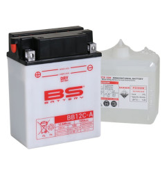 BS AKUMULATOR BB12C-A (YB12C-A) 12V 12AH 134X80X175 OBSŁUGOWY - ELEKTROLIT OSOBNO (155A) UE2019/1148 (4)