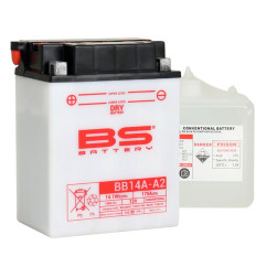 BS AKUMULATOR BB14A-A2 (YB14A-A2) 12V 14AH 134X89X176 OBSŁUGOWY - ELEKTROLIT OSOBNO (175A) UE2019/1148 (3)