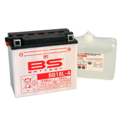 BS AKUMULATOR BB18L-A (YB18L-A) 12V 18AH 180X90X162 OBSŁUGOWY - ELEKTROLIT OSOBNO (235A) UE2019/1148 (2)