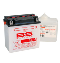 BS AKUMULATOR BB7-A (12N7-4A) (YB7-A) 12V 8AH 135X75X133 OBSŁUGOWY - ELEKTROLIT OSOBNO (105A) UE2019/1148 (6)