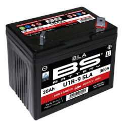 BS AKUMULATOR U1R-9 (FA) SLA 12V 28AH 195X125X176 BEZOBSŁUGOWY - ZALANY (300A) - KOSIARKA (1)