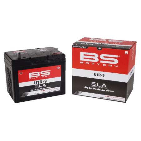 BS AKUMULATOR U1R-9 (FA) SLA 12V 28AH 195X125X176 BEZOBSŁUGOWY - ZALANY (300A) - KOSIARKA (1)