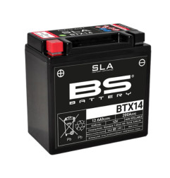 BS AKUMULATOR BTX14 (FA) (YTX14-BS) 12V 12AH 150X87X145 BEZOBSŁUGOWY - ZALANY (200A) (4)