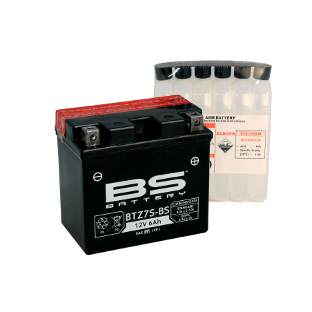 BS AKUMULATOR BTZ7S-BS (YTZ7S, YTZ7S-BS) 12V 6AH 112X69X103 BEZOBSŁUGOWY - ELEKTROLIT OSOBNO (130A) UE2019/1148 (6)