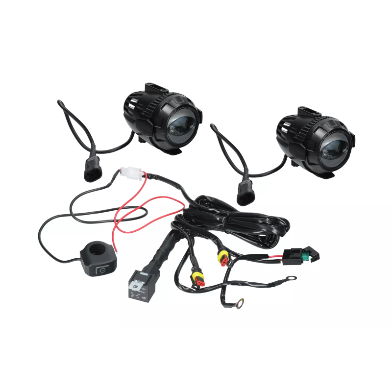 Halogeny lampy LED HLP X1 z mocowaniem + wiązka instalacji i przełącznik świateł Halogeny lampy LED HLP X1 z mocowaniem + wiązka instalacji i przełącznik świateł