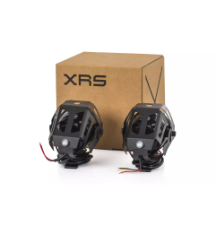 Halogeny motocyklowe XRS LED z ringiem uniwersalne 2 szt.