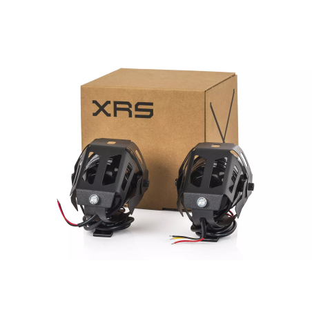 Halogeny motocyklowe XRS LED z ringiem uniwersalne 2 szt.