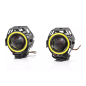 Halogeny motocyklowe XRS LED z ringiem uniwersalne 2 szt. Halogeny motocyklowe XRS LED z ringiem uniwersalne 2 szt.