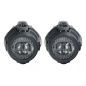 Halogeny lampy LED HLP X2 z mocowaniem + wiązka instalacji i przełącznik świateł