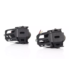 Halogeny motocyklowe XRS LED z ringiem uniwersalne 2 szt.