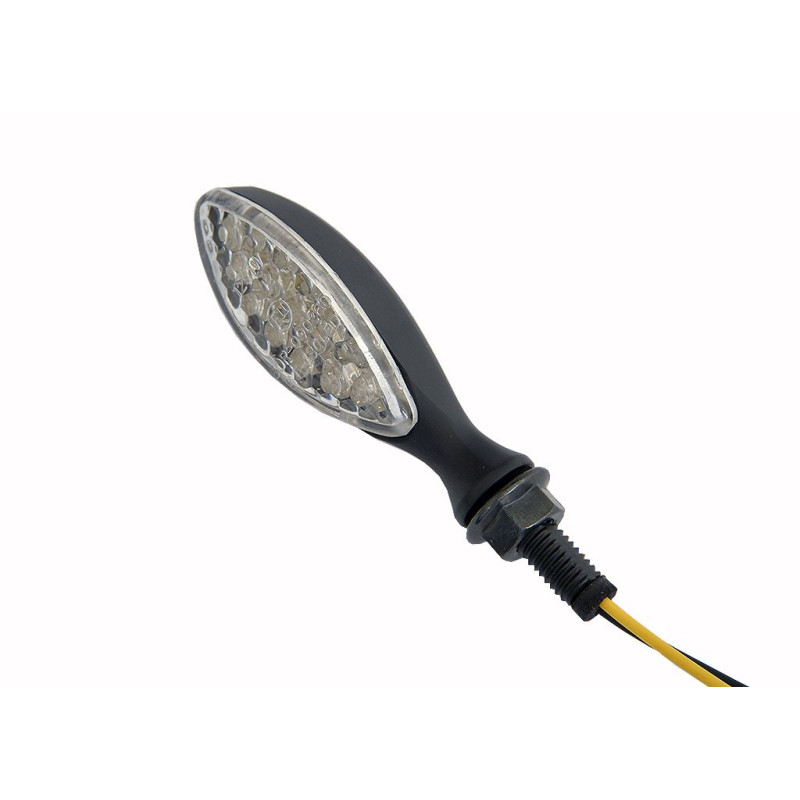 EMGO KIERUNKOWSKAZY LED UNIWERSALNE (PARA) (DŁUGOŚĆ 7 CM / 5,5 CM) KOLOR CZARNY (HOMOLOGACJA)