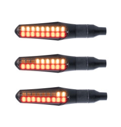 OXFORD KIERUNKOWSKAZY SEKWENCYJNE TYŁ Z ŚWIATŁAMI STOP (CE) LED NIGHTRIDER - 2 SZTUKI (ZAWIERA OPORNIKI)