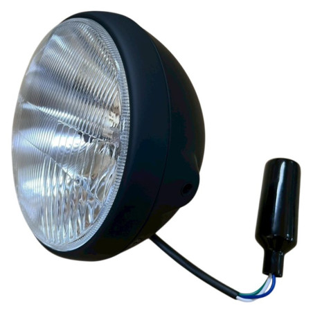 EMGO REFLEKTOR / LAMPA UNIWERSALNA KOMPLETNA CZARNA (ŚREDNICA WKŁADU 7" / 17,80CM) (HOMOLOGACJA E-MARK)