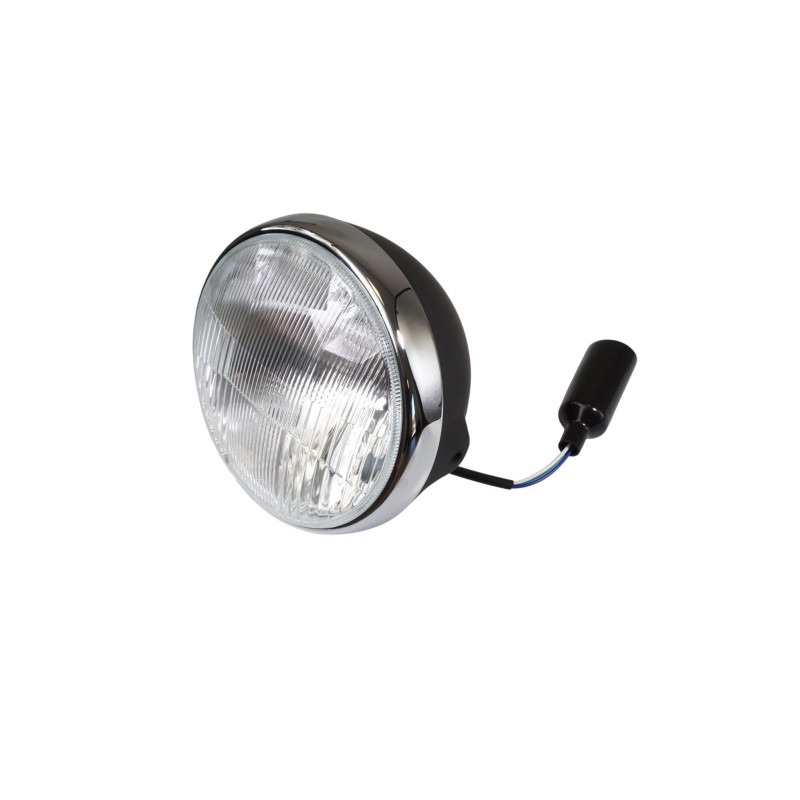 EMGO REFLEKTOR / LAMPA UNIWERSALNA KOMPLETNA CZARNA Z CHROMOWANYM PIERŚCIENIEM (ŚREDNICA WKŁADU 7" / 17,80CM) EMGO REFLEKTOR / LAMPA UNIWERSALNA KOMPLETNA CZARNA Z CHROMOWANYM PIERŚCIENIEM (ŚREDNICA WKŁADU 7" / 17,80CM)