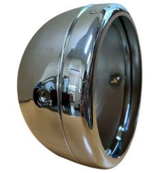 EMGO REFLEKTOR / LAMPA UNIWERSALNA CLASSIC CHROMOWANA (ŚREDNICA 5,3/4" 14,60 CM) (TYP LUCAS) (OBUDOWA BEZ KLOSZA)