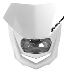 POLISPORT PROMOCJA LAMPA PRZEDNIA MODEL HALO (ŻARÓWKA HALOGENOWA) KOLOR BIAŁY