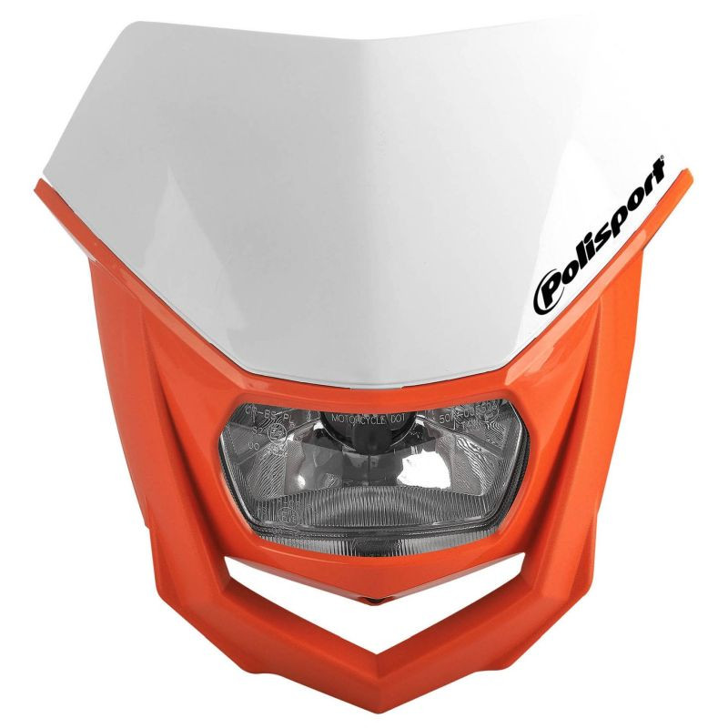 POLISPORT PROMOCJA LAMPA PRZEDNIA MODEL HALO (ŻARÓWKA HALOGENOWA) KOLOR BIAŁY/POMARAŃCZOWY POLISPORT PROMOCJA LAMPA PRZEDNIA MODEL HALO (ŻARÓWKA HALOGENOWA) KOLOR BIAŁY/POMARAŃCZOWY
