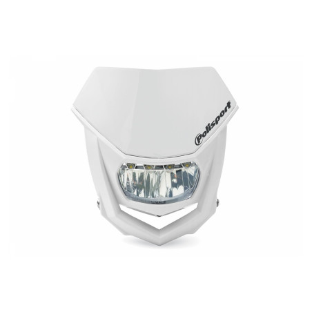 POLISPORT LAMPA PRZEDNIA MODEL HALO LED (ŻARÓWKA LEDOWA -PRĄD STAŁY 12V) KOLOR BIAŁY
