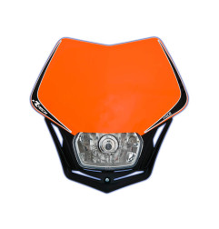 RACETECH (RTECH) LAMPA PRZEDNIA V-FACE KOLOR POMARAŃCZOWY/CZARNY KTM