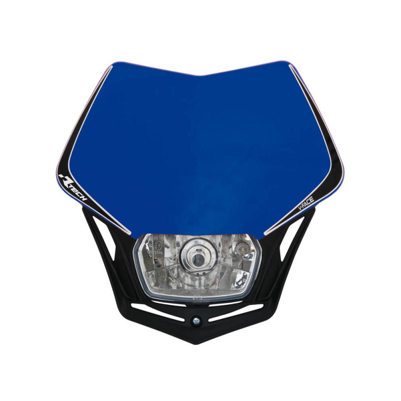 RACETECH (RTECH) LAMPA PRZEDNIA V-FACE KOLOR NIEBIESKI/CZARNY RACETECH (RTECH) LAMPA PRZEDNIA V-FACE KOLOR NIEBIESKI/CZARNY