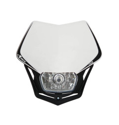 RACETECH (RTECH) LAMPA PRZEDNIA V-FACE KOLOR BIAŁY/CZARNY