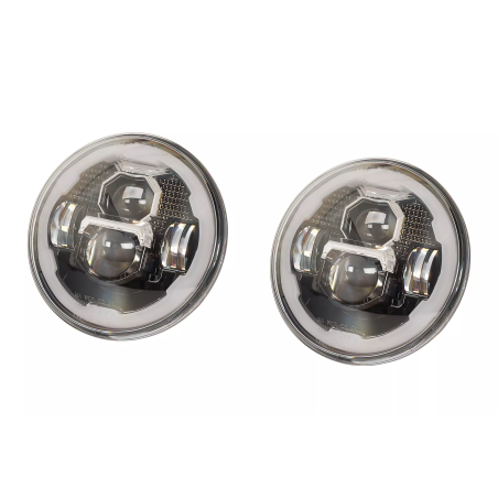 Lampa przód LED HLP 7 cali pasują do Jeep Wrangler Defender Harley