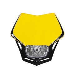 RACETECH (RTECH) LAMPA PRZEDNIA V-FACE KOLOR ŻÓŁTY/CZARNY