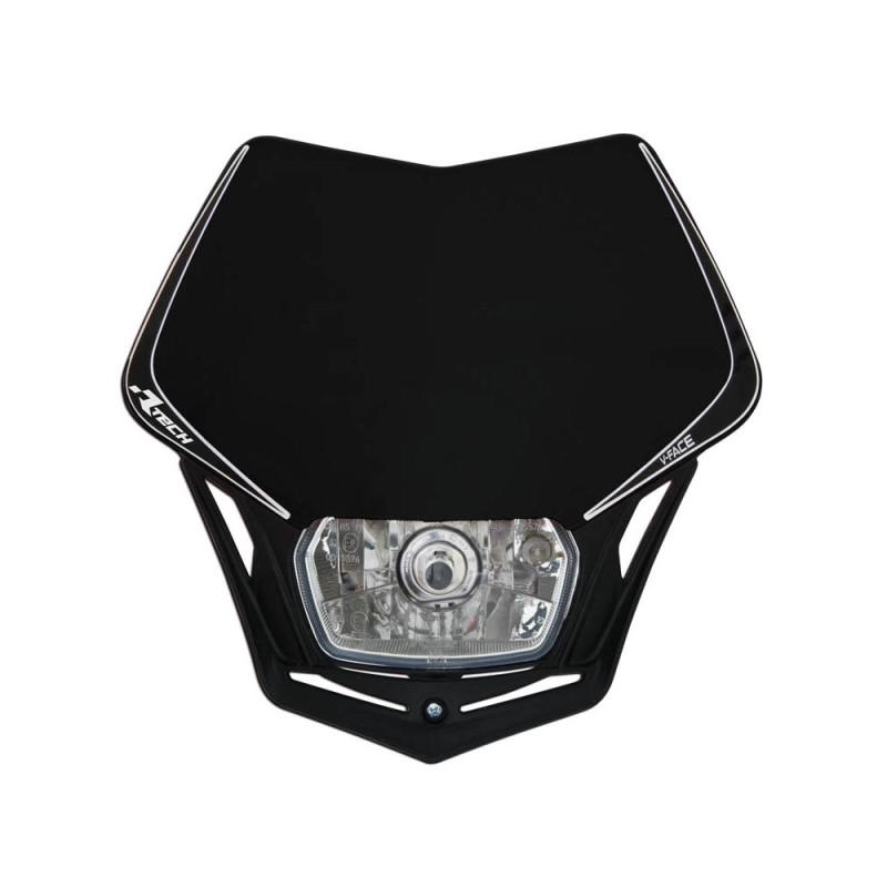 RACETECH (RTECH) LAMPA PRZEDNIA V-FACE KOLOR CZARNY RACETECH (RTECH) LAMPA PRZEDNIA V-FACE KOLOR CZARNY