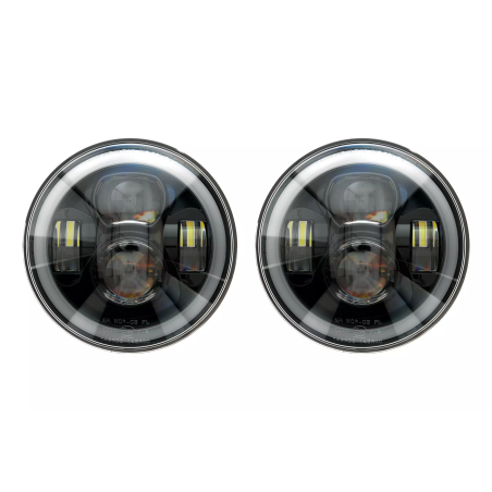 Lampa przód LED HLP 7 cali 2szt. pasuje do Jeep Wrangler Defender
