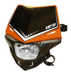UFO LAMPA STEALTH HOMOLOGOWANA Z KIERUNKAMI LED KOLOR CZARNO-POMARAŃCZOWY