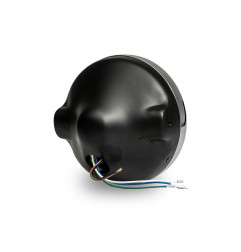 EMGO REFLEKTOR / LAMPA UNIWERSALNA KOMPLETNA H4 CZARNA WZÓR KAWASAKI MODELE Z1 I KZ