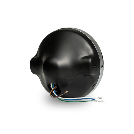 EMGO REFLEKTOR / LAMPA UNIWERSALNA KOMPLETNA H4 CZARNA WZÓR KAWASAKI MODELE Z1 I KZ