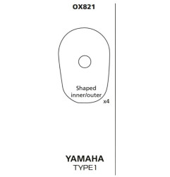 OXFORD OXFORD MOCOWANIE (ZAŚLEPKA) KIERUNKOWSKAZU / KIERUNKOWSKAZÓW YAMAHA TYP1 - KOMPLET