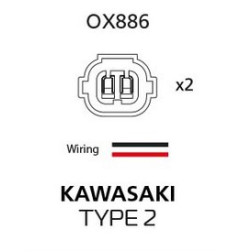 OXFORD PROMOCJA ZŁĄCZE KIERUNKOWSKAZÓW LED I ŻARÓWKOWYCH DO KOSTKI OEM KAWASAKI TYP 2