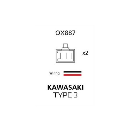 OXFORD PROMOCJA ZŁĄCZE KIERUNKOWSKAZÓW LED I ŻARÓWKOWYCH DO KOSTKI OEM KAWASAKI TYP 3