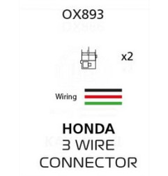 OXFORD ZŁĄCZE (PRZEWÓD / PRZEJŚCIÓWKA / KABEL / PRZEDŁUŻACZ) KIERUNKOWSKAZÓW LED I ŻARÓWKOWYCH DO KOSTKI OEM HONDA